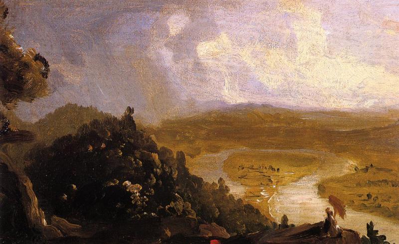 Thomas Cole Sketch for 'View from Mount Holyoke,  Northampton,Massachusetts, after a Thunderstorm